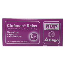 CLOFENAC RELAX  50MG/4MG X COMPRIMIDO