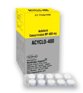 ACYCLO 400 MG X TABLETA