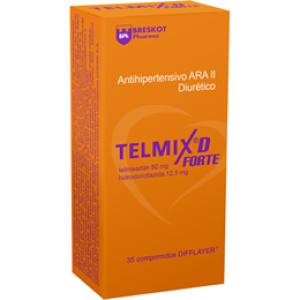 TELMIX D FORTE 80/12.5 MG X  COMPRIMIDO