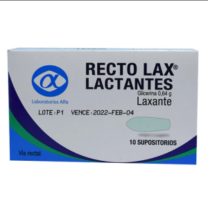 RECTO LAX LACTANTES X SUPOSITORIO