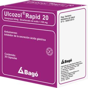 ULCOZOL RAPID 20 MG X CAPSULA - BAGO