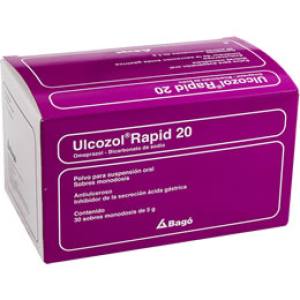 ULCOZOL RAPID 20 MG X SOBRE -  BAGO