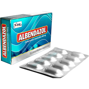 ALBENDAZOL SAE 400 MG X COMP. MASTICABLES