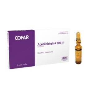 ACETILCISTEINA 300 MG X AMPOLLA