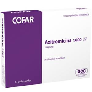 AZITROMICINA 1000 MG X COMPRIMIDO