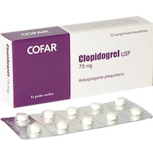 CLOPIDOGREL 75 MG X COMPRIMIDO