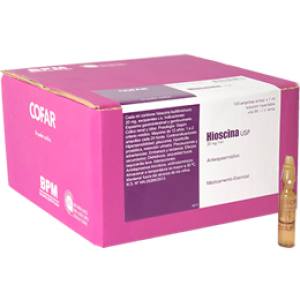 HIOSCINA 20 MG AMPOLLA X 1 ML