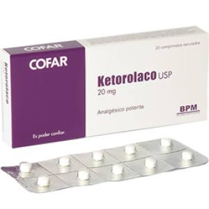 KETOROLACO  30 MG X COMPRIMIDO