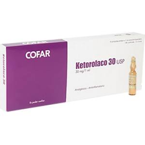 KETOROLACO 30 MG  AMPOLLA X 1 ML