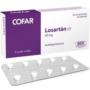 LOSARTAN 50 MG X COMPRIMIDO - COFAR