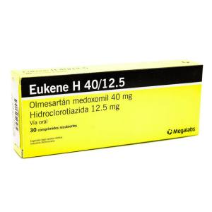 EUKENE H 40/12.5 MG  COMP. RECUBIERTOS