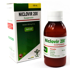 NICLOVIR 200 MG SUSP X 100 ML
