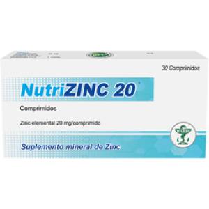 NUTRIZINC COMPRIMIDOS 20 MG
