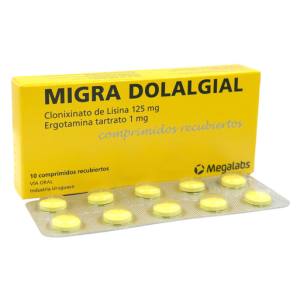 MIGRADOLALGIAL 125MG/1MG X  TABLETA