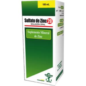 SULFATO DE ZINC 20 MG FCO. X 100 ML