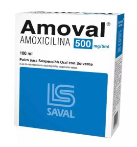 AMOVAL 500 MG  SUSPENSION X 100 ML