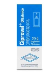 CIPROVAL OFTALMICO 0.3% UNGUENTO OFT. X 3.5 GR