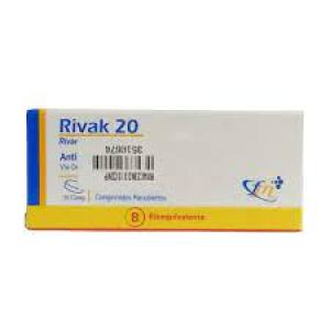 RIVAK 20 MG X COMP. RECUBIERTO