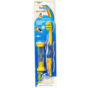 CEPILLO INFANTIL 4 + RELOJ DE ARENA