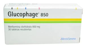 GLUCOPHAGE 850 MG X TABLETAS