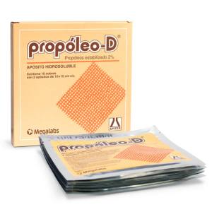 PROPOLEO D APOSITOS 10X10CM/ X SOBRES