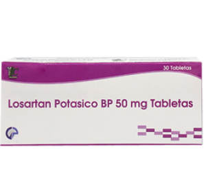 LOSARTAN POTÁSICO BP 50 MG X TAB.