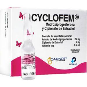 CYCLOFEM 25MG/5MG AMP. X 0.5 ML