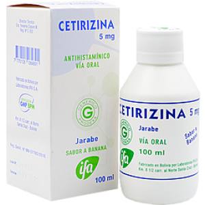 CETIRIZINA 5 MG JARABE X 100 ML