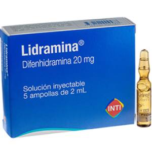 LIDRAMINA 20 MG AMPOLLA X 2 ML