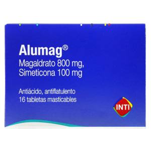 ALUMAG 800MG/100MG X TABLETA MASTICABLE