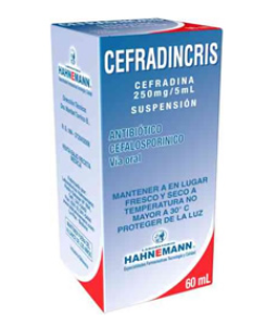 CEFRADINCRIS 250/5ML SUS.
