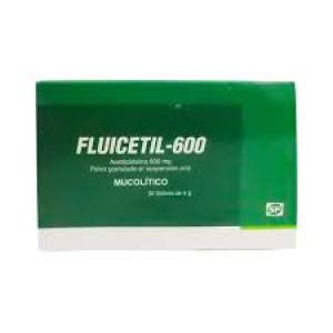 FLUICETIL 600 MG SOBRE
