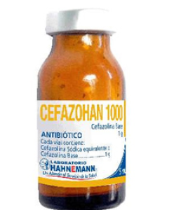CEFAZOHAN/CEFAZOLINA 1G X FRASCO