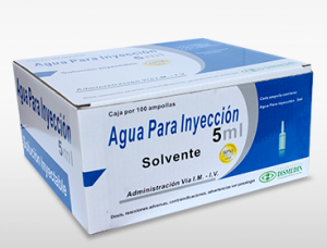 AGUA PARA INYECCIÓN AMP 5 ML - DISMEDIN