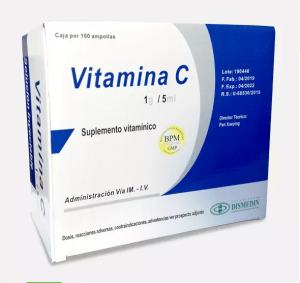 VITAMINA C 1 GR  X AMP.- DISMEDIN