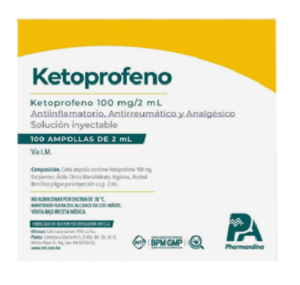 KETOPROFENO 100 MG X AMP (PHA)