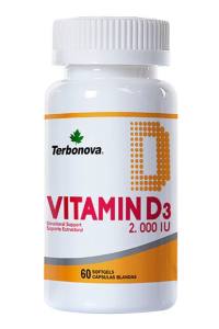 VITAMIN D3 2000 U.I. FRASCO 60 CAP. X UNIDAD