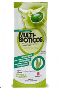 MULTI BIOTICOS MENTOL/EUCALIPTOL X PASTILLA