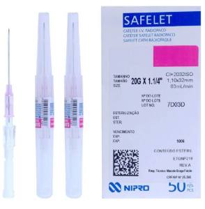 BRANULA /CATETER INTRAVENOSO N°20 G X 3/4 NIPRO