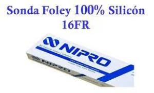 SONDA FOLEY N°16 100% SILICóNA 2 VíAS CON GLOBO NIPRO