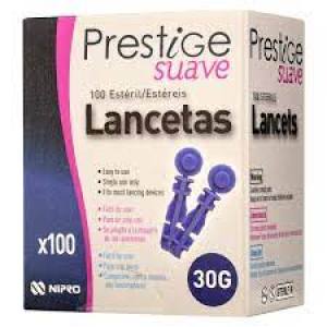 LANCETAS  GLUCOMETROS PESTIGE SUAVE