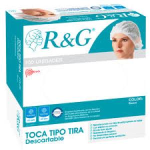 GORRO TIPO CLIP  BLANCO -  COFIA DESCARTABLE