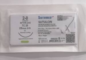 HILO NYLON MONOFILAMENTO  N°2-0  TC 35  SUTUMED