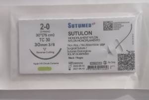 HILO NYLON MONOFILAMENTO  N°2-0  TC 30  SUTUMED