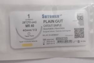 HILO CATGUT SIMPLE  N°1  MR 35  SUTUMED