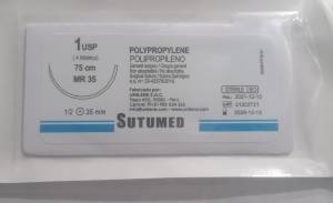 HILO POLIPROPILENO  N°1  MR 35  SUTUMED