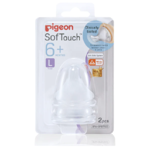 PIGEON TETINA SOF TOUCH PERISTALTIC PLUS “L” BOCA ANCHA X 2