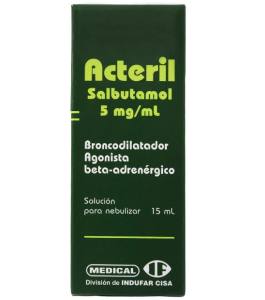 ACTERIL/SALBUTAMOL  SOL. PARA NEBULIZAR X 15 ML