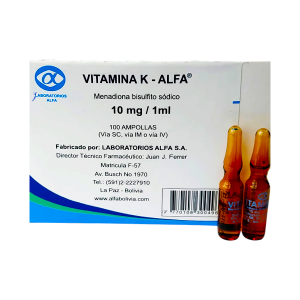 VITAMINA K ALFA INYECTABLE X 1 MG / ML