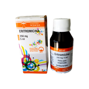 ERITROMICINA 250 MG/5ML SUSP. DELTA X 60 ML